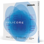 Helicore H510-4/4M 4/4 Cello String Set, Medium Tension