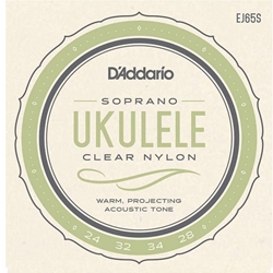 D'addario EJ65S Soprano Ukulele Strings, ProArte