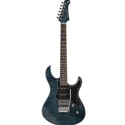 Yamaha PAC612VIIFMIDB Dbl C/W Flame Maple Electric Guitar, Indigo Blue