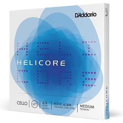 Helicore H510-4/4M 4/4 Cello String Set, Medium Tension