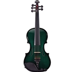 Glasser CCAEVN-5STG-G Carbon Fiber Acous/Elec 5-String Violin, Green