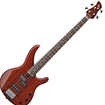 Yamaha TRBX174EWRTB Electric Bass, Exotic Wood, Root Beer