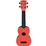 Kala KA-SWB-RD Waterman Soprano Uke, Tomato Red (Orange)