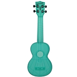 Kala KA-SWF-BL Waterman Soprano Uke, Trans Blue