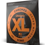 D'addario ECB82 Bass Strings, Flatwound Chrome Med