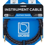 Boss BIC-10 Instrument Cable 10' Straight 1/4"