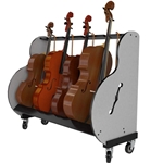 A&S Crafted Products BRC4 Mobile Cello Rack 4 Cellos