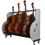 A&S Crafted Products BRBA4 Mobile Bass Racks 4 Basses