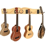 A&S Crafted Products PFU Pro-File Wall-Mounted Rack 4 Ukuleles and/or Mandolins