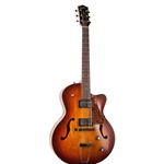 Godin 039289 5th Avenue CW Kingpin ll HB Cognac Burst w/ TRIC case