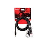 D'addario PW-MPXLR-06 Custom Series 1/8” to Dual XLR Audio Cable