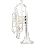 Eastman ECN422S Shepherd's Crook Cornet, Silver