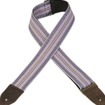 Levys M8HTV-23 2" Vintage Hootenanny Blue Jacquard Guitar Strap