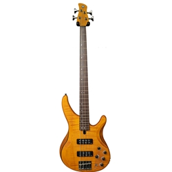 Yamaha TRBX604FMMA 4-String Flame Maple Matt Amber