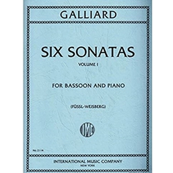 Galliard Six Sonatas for Bassoon Vol 1