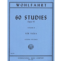 Wohlfahrt, 60 Studies Opus 45 for Viola Vol 2.