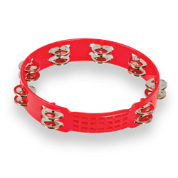 Lp LPA191 10" Tambourine, Red, Aspire