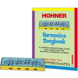 Hohner PL-106 Beginner Harmonica and Book