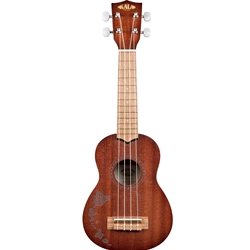 Kala KA-15S-H1 Soprano Uke, Mahogany w/ Island