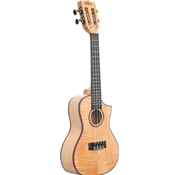 Kala KA-ASFM-C-C Concert Uke, Flamed Maple Solid