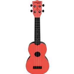 Kala KA-SWB-RD Waterman Soprano Uke, Tomato Red (Orange)