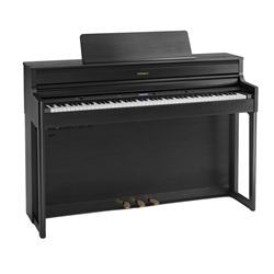 Roland HP-704-CHC Charcoal Black SuperNATURAL Modeling Piano w/Bench
