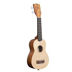 Kala KA-15S-S Soprano Uke, Spruce Top Satin