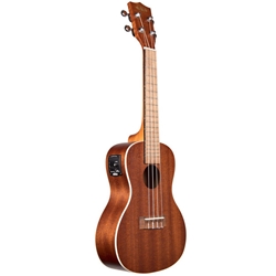 Kala KA-CE Concert Uke, Satin Mahogany w/EQ