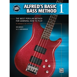 Alfred's Basic Bass Guitar Method Bk 1, w/ DVD