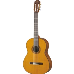 Yamaha CG162C Nylon acoustic; solid western redcedar top, ovangkol back and sides, rosewood fingerboard; Natural