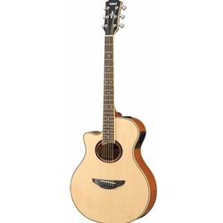 Yamaha APX700IIL Left-handed, thinline body; solid spruce top, nato or okoume back and sides, crème binding,
A.R.T. 1-way system; Natural