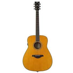 Yamaha FG-TAVT FG TransAcoustic; dreadnought body, solid spruce top; mahogany back and sides, die-cast tuners,
active piezo pickup with TA technology; Vintage Tint