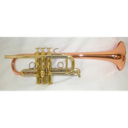 Used Kanstul 1510C Copper Bell C Trumpet