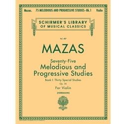 Mazas, 75 Melodious & Progressive Studies, Bk 1