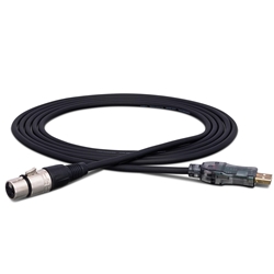 Hosa UXA-110 USB Microphone Cable 10'