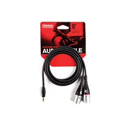 D'addario PW-MPXLR-06 Custom Series 1/8” to Dual XLR Audio Cable