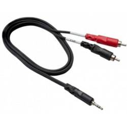 Hosa CMR-203 3.5 trs to dual rca 3ft cable