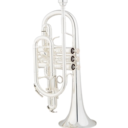 Eastman ECN422S Shepherd's Crook Cornet, Silver
