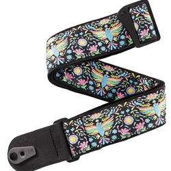 D'addario 50TC01 Pad Lock Woven Guitar Strap, Phoenix Dream