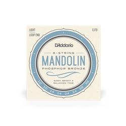 D'addario EJ73 Mandolin Strings, Phosphor Bronze, Light, 10-38