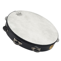 Remo TA511070 10" Tambourine, Black, Double Row