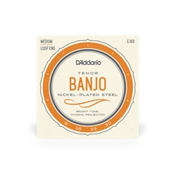 D'addario EJ63 Tenor Banjo Strings, Nickle 9-30