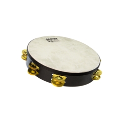 Grover/trophy SXPBR SXPlus 10" Tambourine, Double Row Brass w/ Head, Bag, Roll Ring