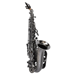 Cannonball SC5-B-ICE-B Soprano Sax, Pro Curved Raven